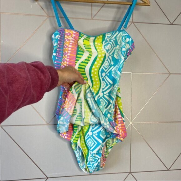 Vintage 90s Seawaves One Piece Swimsuit - Picture 6 of 9